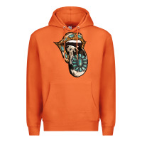 Carrot Turquoise Gemstone Leopard Cowhide Tongue Premium Hoodie - Jasminsmagicworld