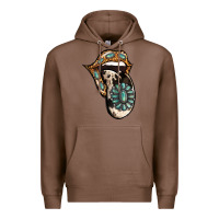 Chestnut Turquoise Gemstone Leopard Cowhide Tongue Premium Hoodie - Jasminsmagicworld