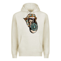 Oatmeal Heather Turquoise Gemstone Leopard Cowhide Tongue Premium Hoodie - Jasminsmagicworld