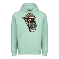 Seafoam Turquoise Gemstone Leopard Cowhide Tongue Premium Hoodie - Jasminsmagicworld