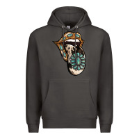 Smoke Turquoise Gemstone Leopard Cowhide Tongue Premium Hoodie - Jasminsmagicworld