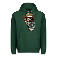 Sports Green Turquoise Gemstone Leopard Cowhide Tongue Premium Hoodie - Jasminsmagicworld