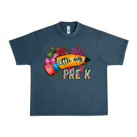 Midnight Navy little miss prek Urban Heavy Tee - CowhideDigitalArt