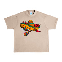 French Oak maracas sombrero mexican Urban Heavy Tee - artisFamous