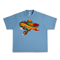 Maracas Sombrero Mexican Urban Heavy Tee | Teevron