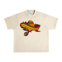 Sandshell maracas sombrero mexican Urban Heavy Tee - artisFamous