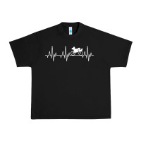 Black heartbeat recumbent bicycle bike cyclist biking Urban Heavy Tee - artisFamous