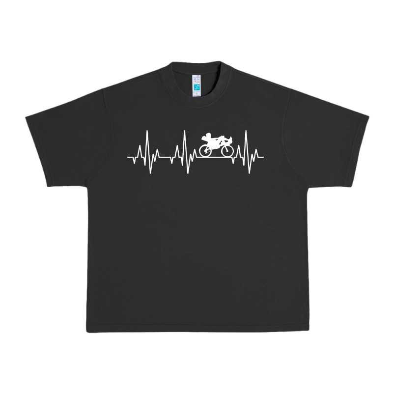 Heartbeat Recumbent Bicycle Bike Cyclist Biking Urban Heavy Tee by artisFamous | Teevron