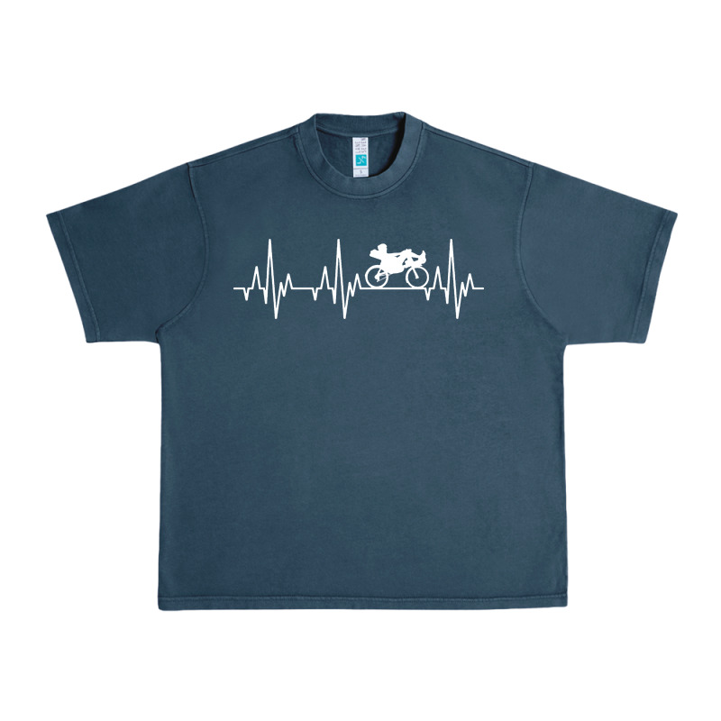 Heartbeat Recumbent Bicycle Bike Cyclist Biking Urban Heavy Tee by artisFamous | Teevron