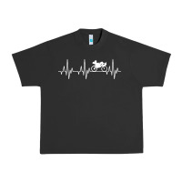 Pigment Black heartbeat recumbent bicycle bike cyclist biking Urban Heavy Tee - artisFamous