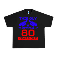 Black this guy is 80 years funny 80th birthday Urban Heavy Tee - artisFamous