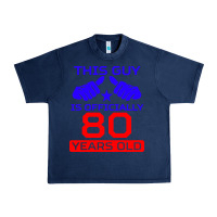 Navy this guy is 80 years funny 80th birthday Urban Heavy Tee - artisFamous