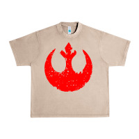 French Oak distressed rebel alliance symbol Urban Heavy Tee - artisFamous