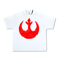 White distressed rebel alliance symbol Urban Heavy Tee - artisFamous