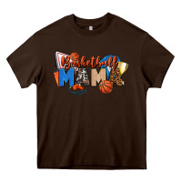 Chocolate Brown basketball mama Heavy Core Tee - FaDigitalArtStudio