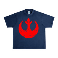 Navy distressed rebel alliance symbol Urban Heavy Tee - artisFamous