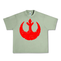 Oil Green distressed rebel alliance symbol Urban Heavy Tee - artisFamous
