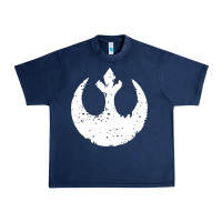 Navy distressed rebel alliance symbol Urban Heavy Tee - artisFamous