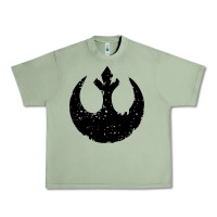 Oil Green distressed rebel alliance symbol Urban Heavy Tee - artisFamous