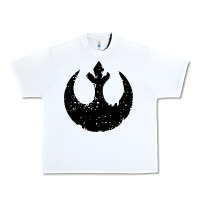 White distressed rebel alliance symbol Urban Heavy Tee - artisFamous