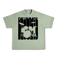 Oil Green vintage retro drummer Urban Heavy Tee - artisFamous