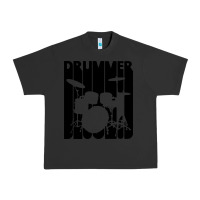 Pigment Black vintage retro drummer Urban Heavy Tee - artisFamous