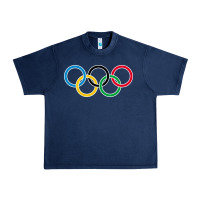 Navy Olympic Rings Urban Heavy Tee - artisFamous
