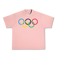 Salmon Olympic Rings Urban Heavy Tee - artisFamous