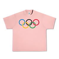 Salmon Olympic Rings Urban Heavy Tee - artisFamous