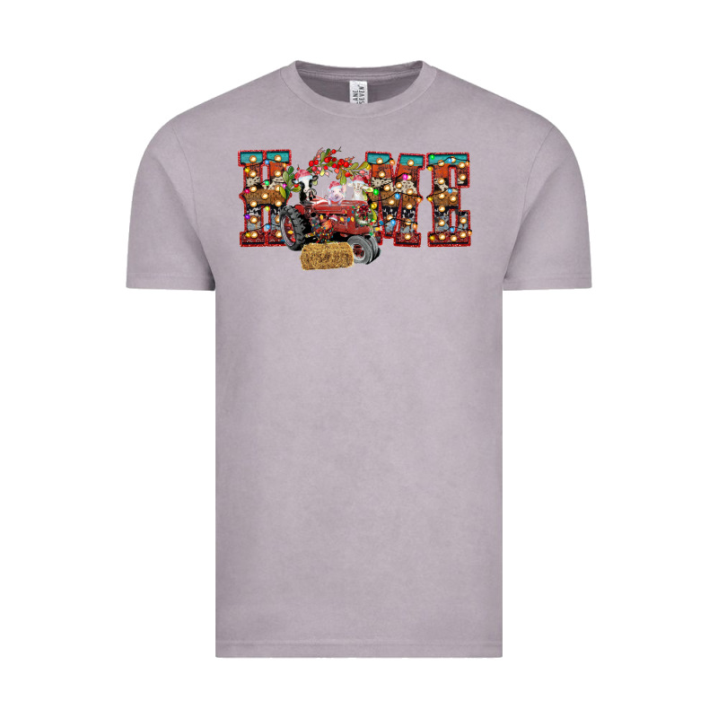 Home Christmas Farm Animals Vintage Tee by CowhideDigitalArt | Teevron