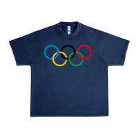 Navy Olympic Rings Urban Heavy Tee - artisFamous