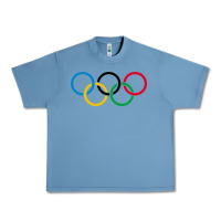 Pebble Blue Olympic Rings Urban Heavy Tee - artisFamous