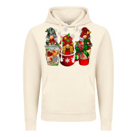 Vintage Artic Christmas coffee gnome Vintage Hoodie - BarkalooDesign