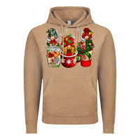 Vintage Coffee Christmas coffee gnome Vintage Hoodie - BarkalooDesign