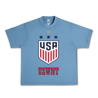 Pebble Blue uswnt unisex Urban Heavy Tee - artisFamous