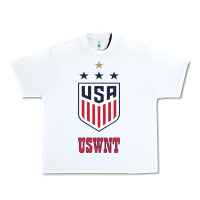 White uswnt unisex Urban Heavy Tee - artisFamous