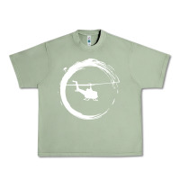 Oil Green helicopter Urban Heavy Tee - artisFamous