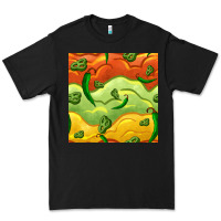 Black mexican sauce and jalapeno seamless pattern Premium Tee - BundleAndBundleShop