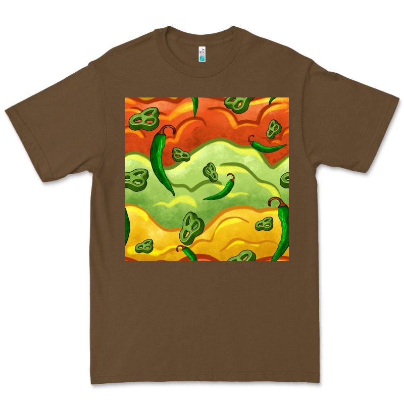 Mexican Sauce And Jalapeno Seamless Pattern Premium Tee by BundleAndBundleShop | Teevron