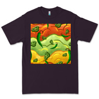 Plum mexican sauce and jalapeno seamless pattern Premium Tee - BundleAndBundleShop