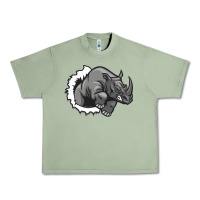 Oil Green Rhino Urban Heavy Tee - artisFamous