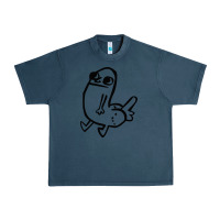 Midnight Navy Dickbutt Urban Heavy Tee - artisFamous