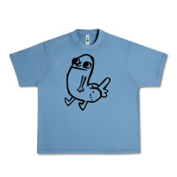 Pebble Blue Dickbutt Urban Heavy Tee - artisFamous