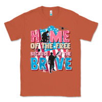Copper Home of the free because of the brave Classic Tee - FaDigitalArtStudio