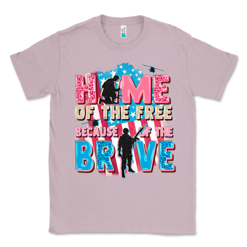 Home Of The Free Because Of The Brave Classic Tee by FaDigitalArtStudio | Teevron