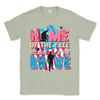 Matcha Home of the free because of the brave Classic Tee - FaDigitalArtStudio