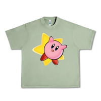 Oil Green Kirby's Adventure Urban Heavy Tee - artisFamous