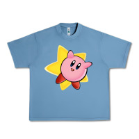 Pebble Blue Kirby's Adventure Urban Heavy Tee - artisFamous