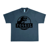 Midnight Navy fossil dinosaur  wild life Urban Heavy Tee - artisFamous