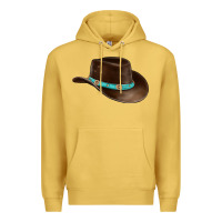 Antique Gold cowboy cap Premium Hoodie - BarkalooDesign